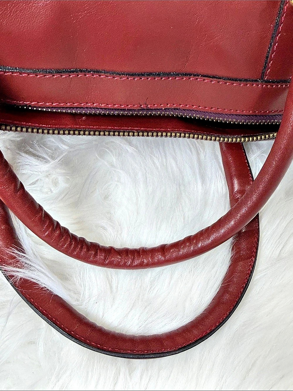 Cartier Must de Cartier Bordeaux Leather Boston Bag - Picture 11 of 16